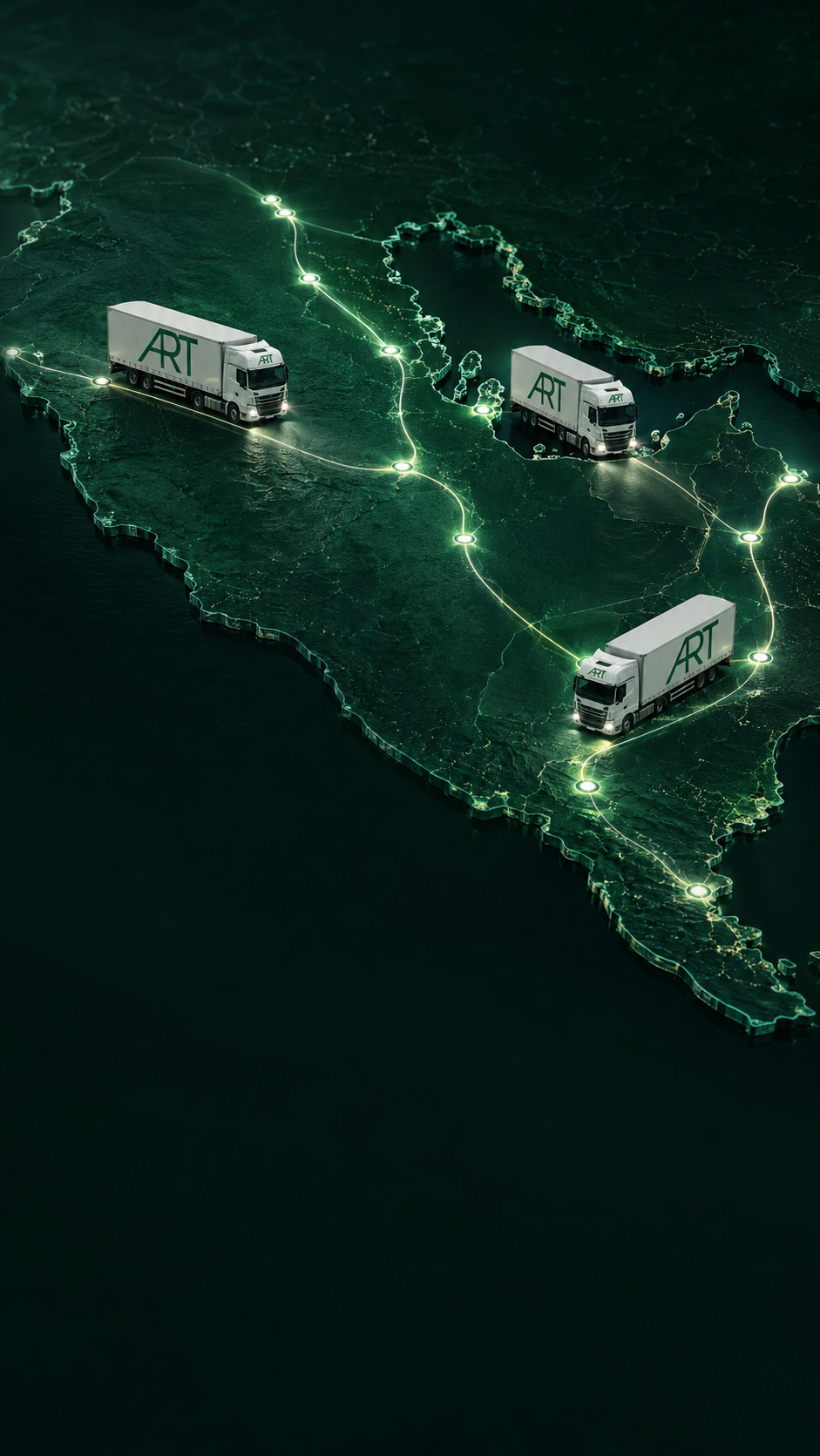 AL RIFAQ glowing transport connections across the GCC